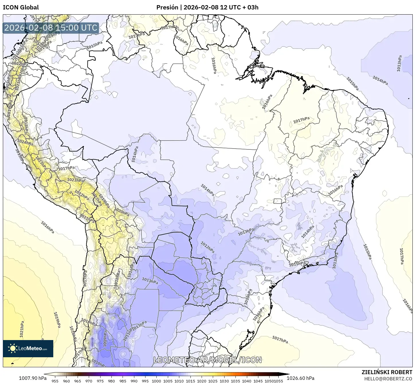 ICON model - Brasil, Presión