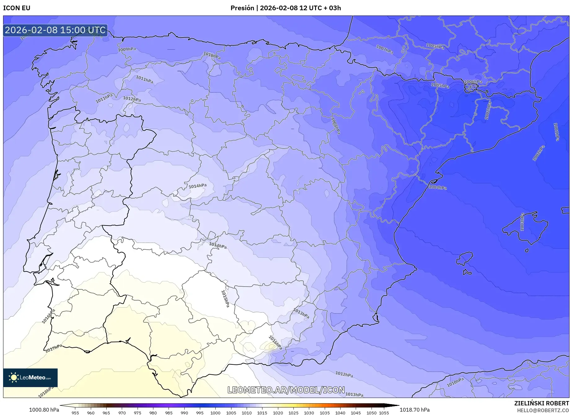 ICON model - España, Presión