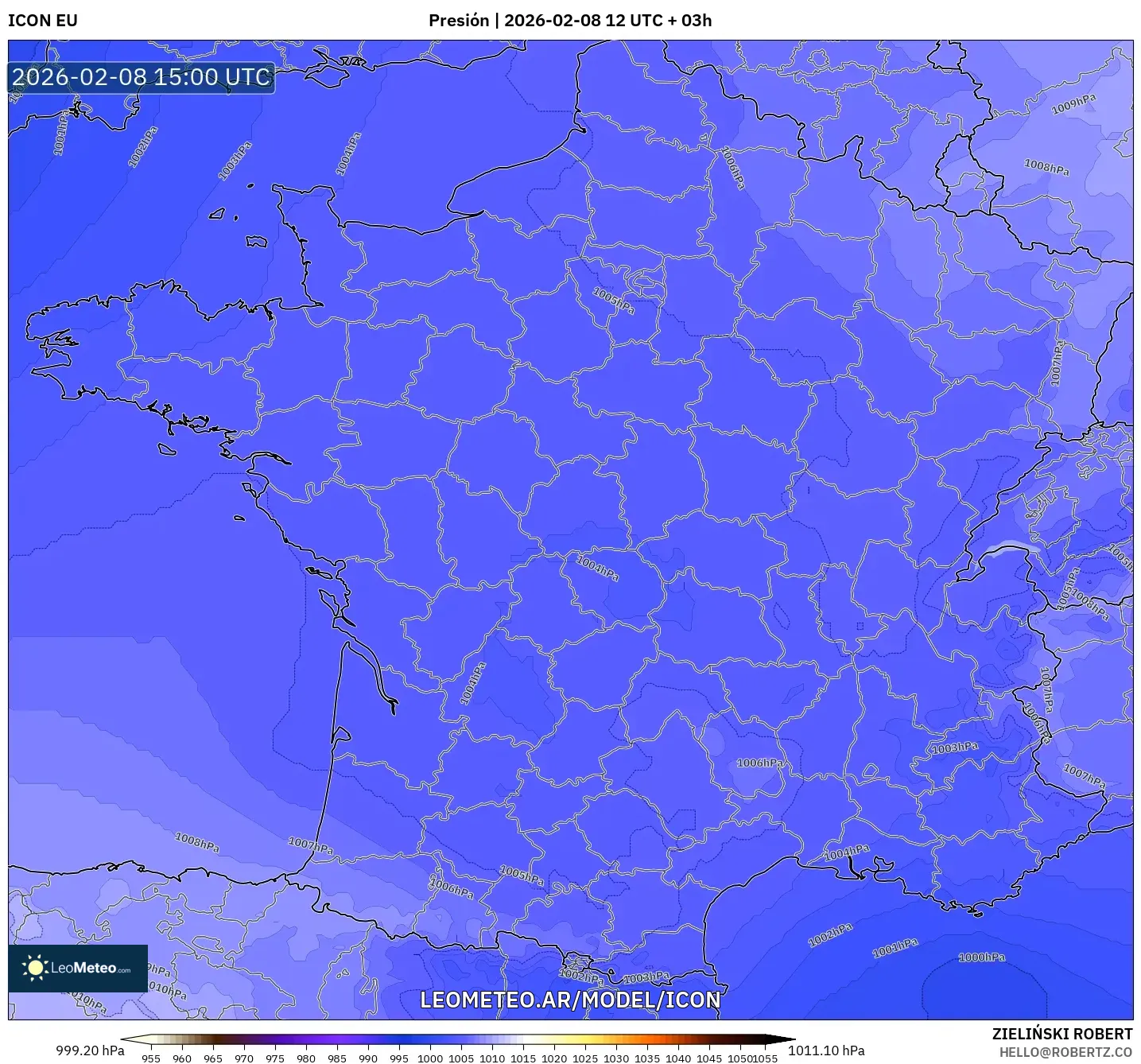 ICON model - Francia, Presión