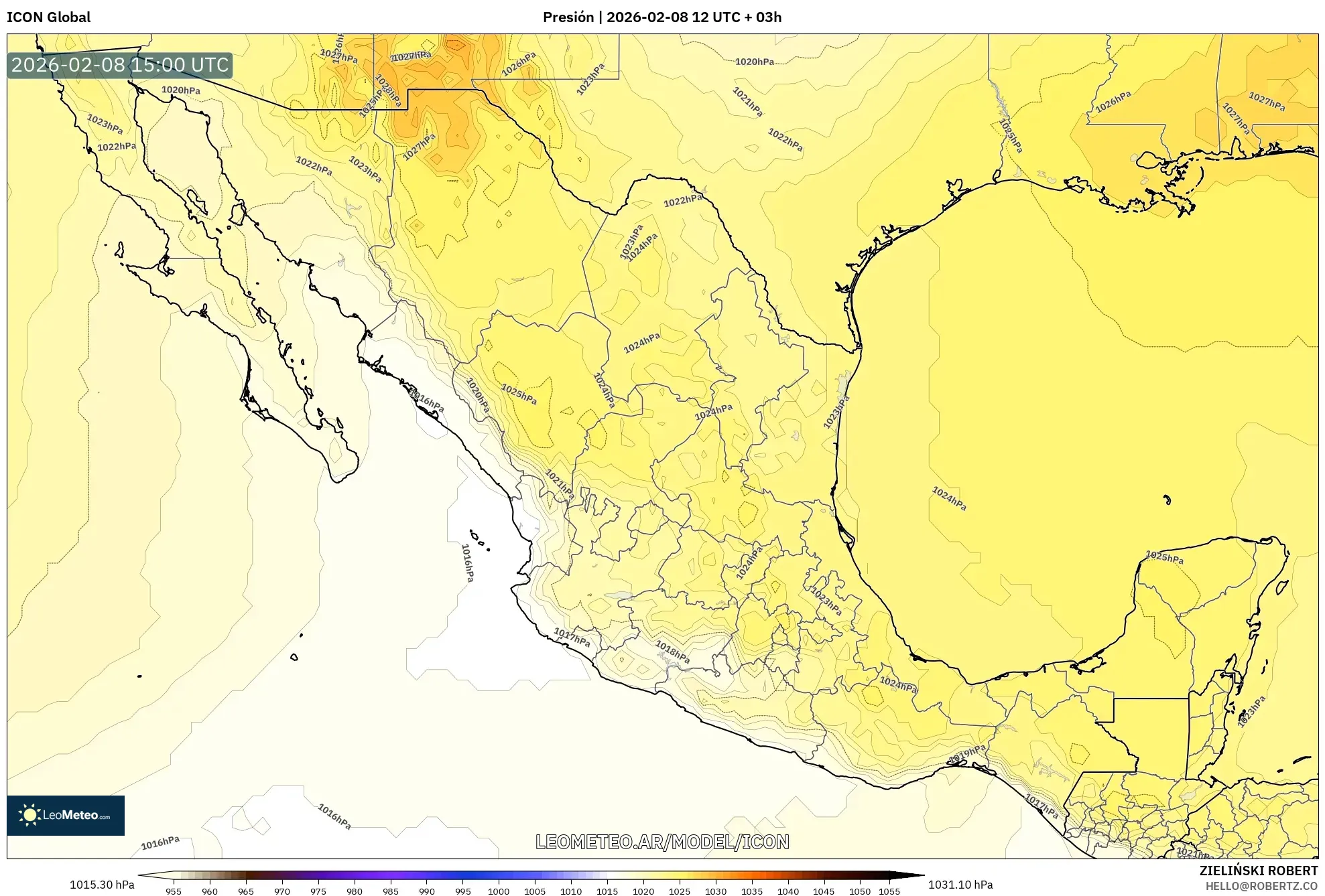 ICON model - México, Presión
