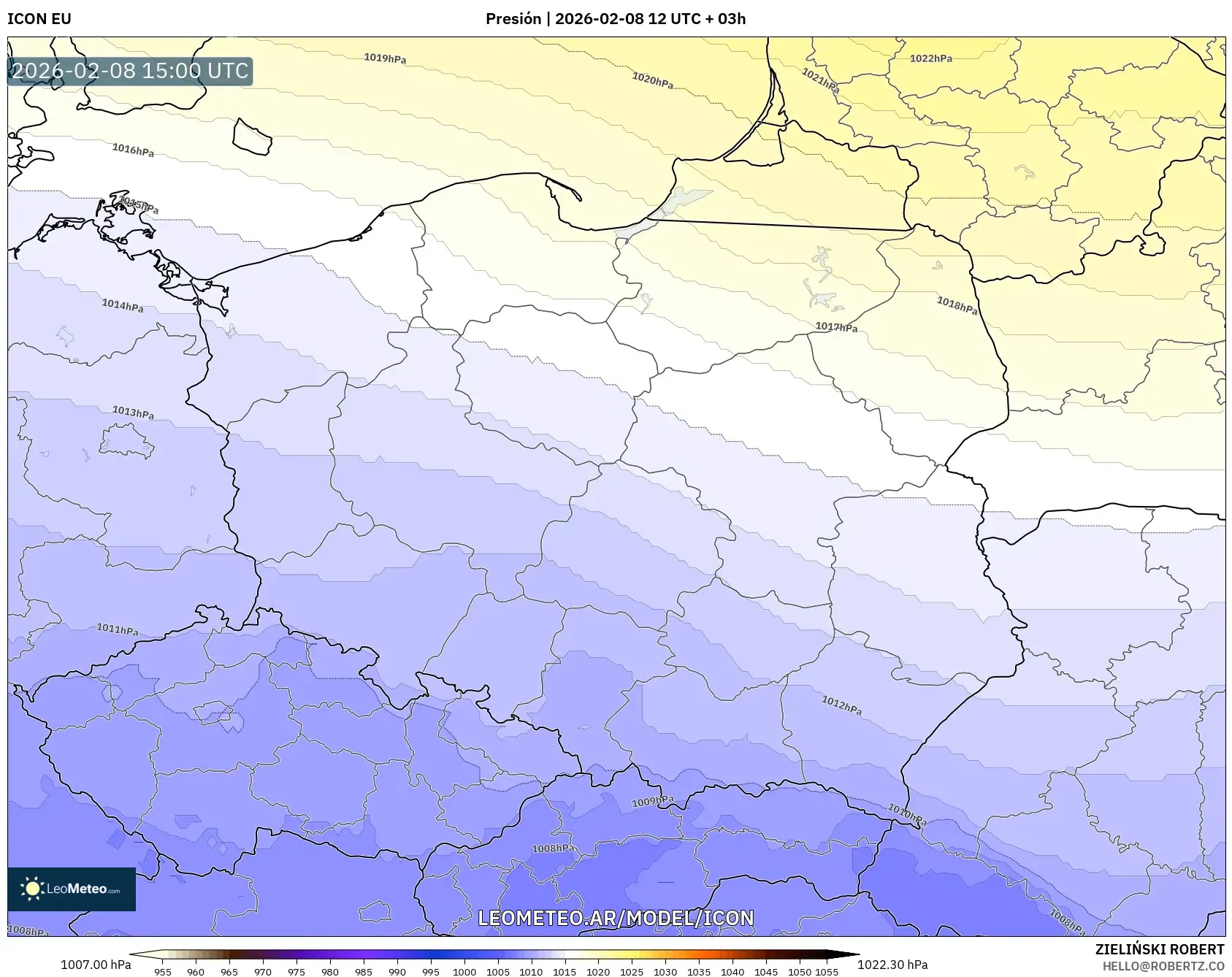 ICON model - Polonia, Presión