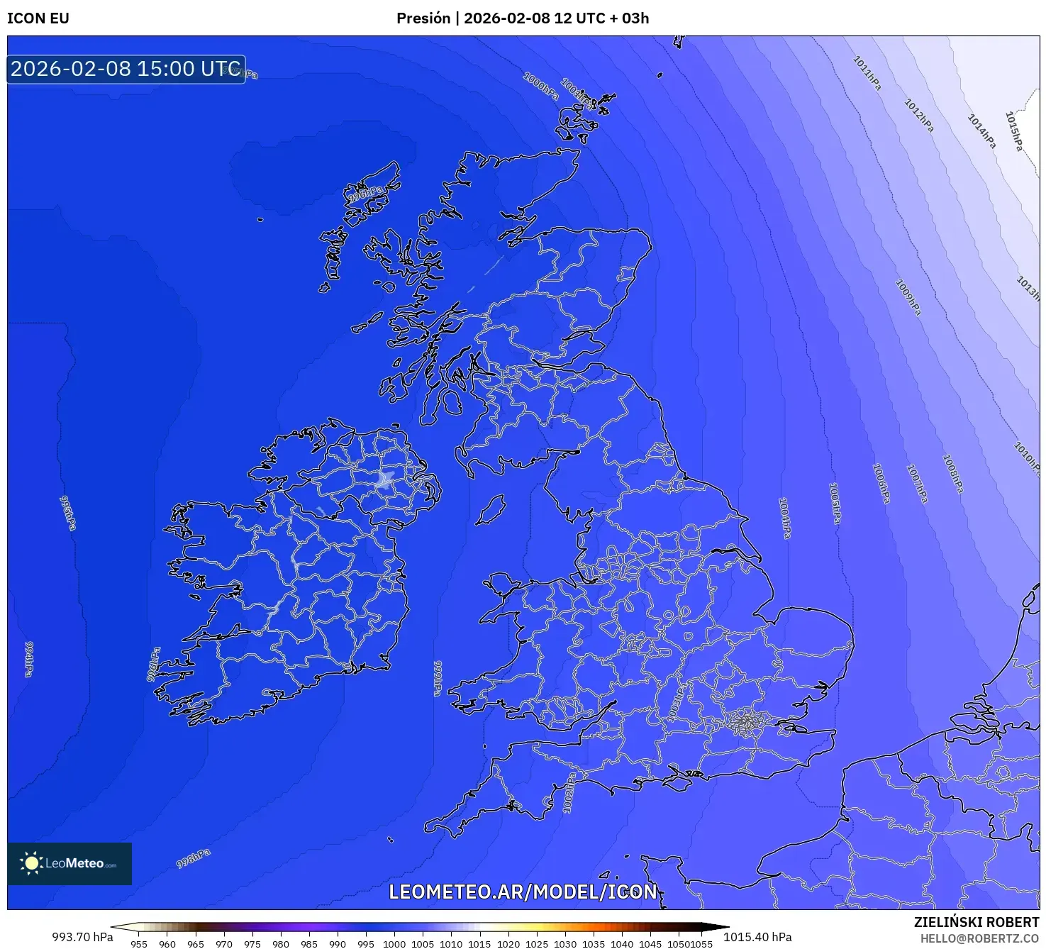 ICON model - Reino Unido, Presión