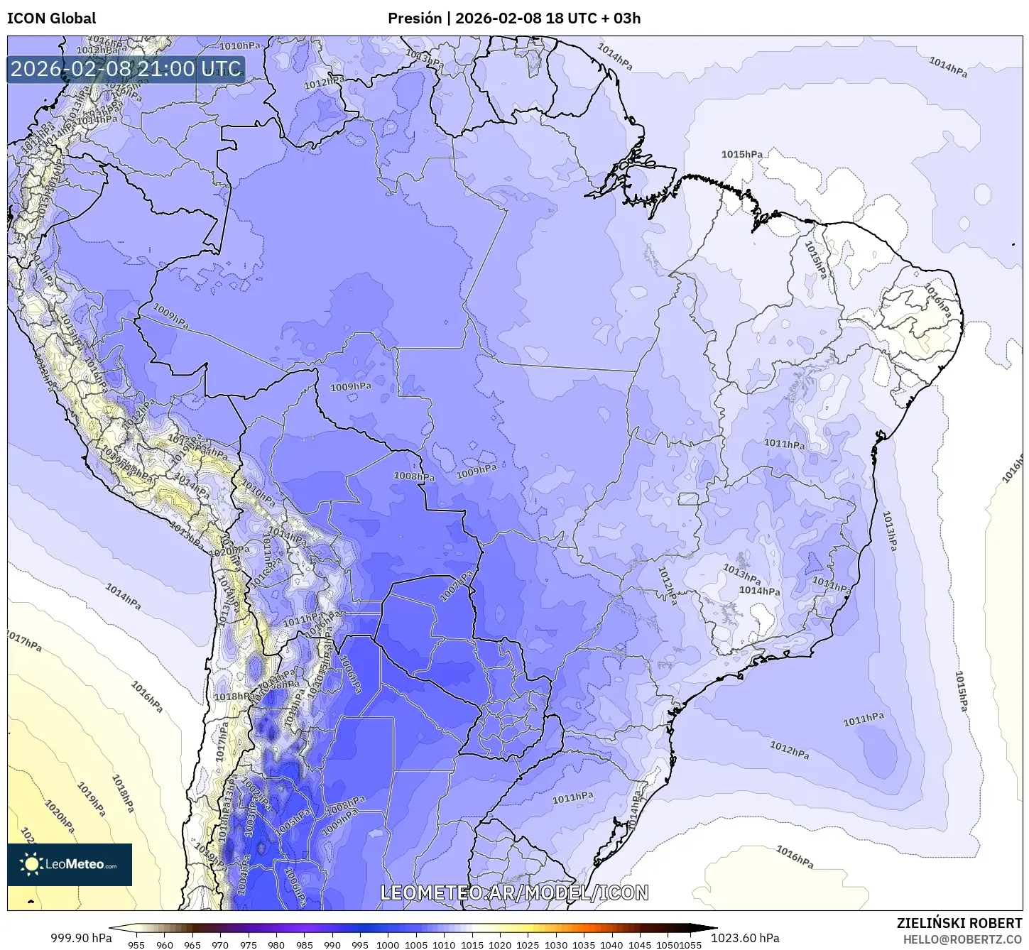 ICON model - Brasil, Presión