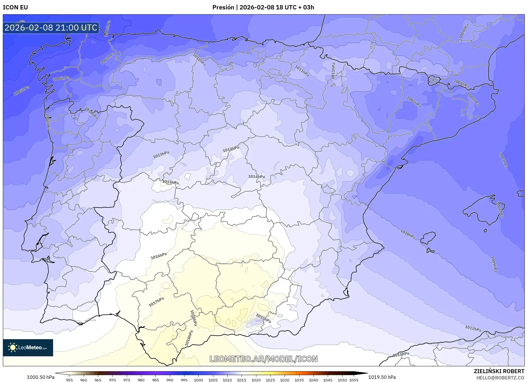 ICON model - España, Presión