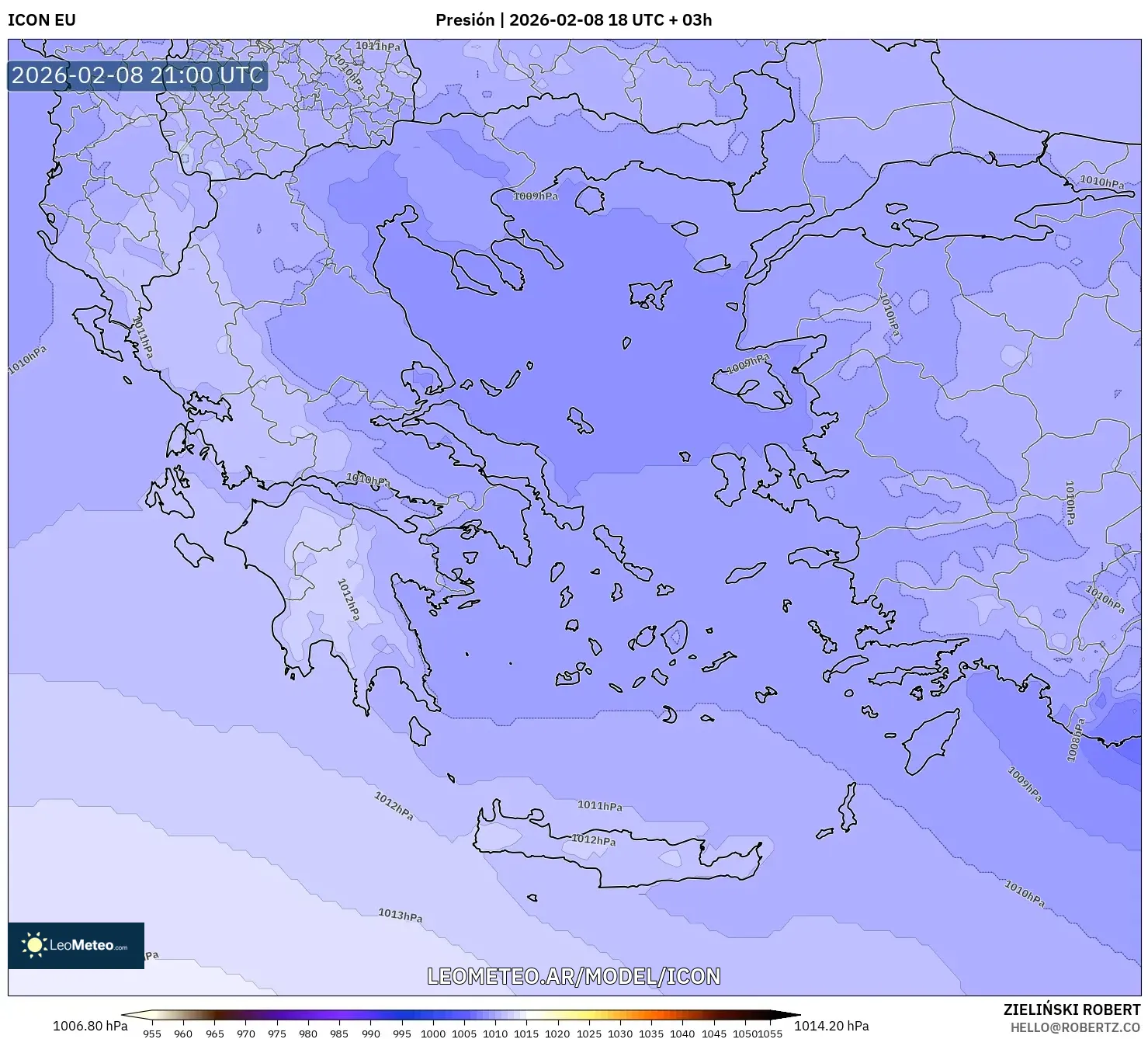 ICON model - Grecia, Presión