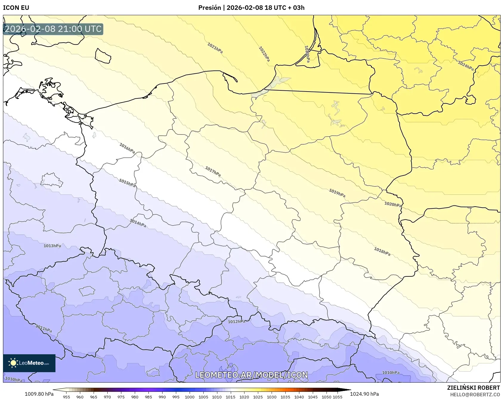 ICON model - Polonia, Presión
