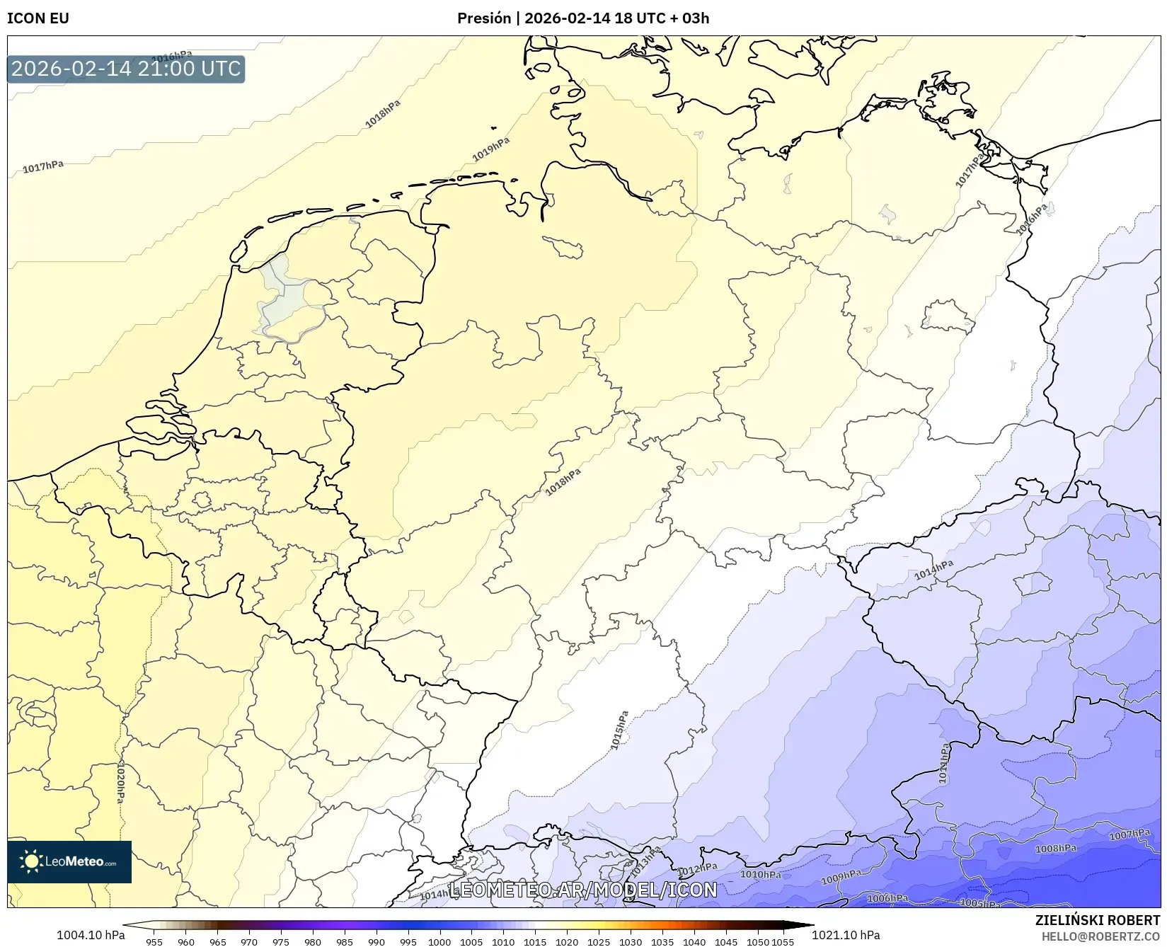 ICON model - Alemania, Presión