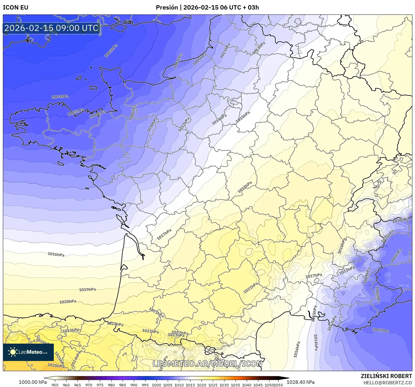 ICON model - Francia, Presión
