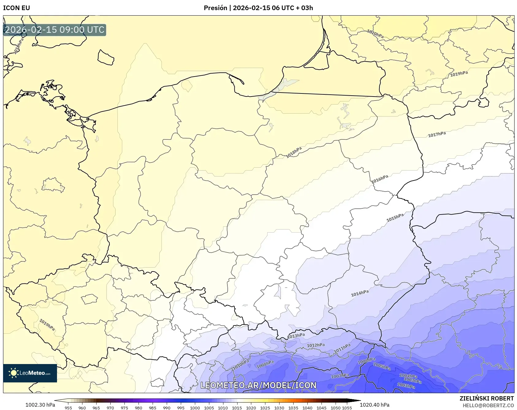 ICON model - Polonia, Presión