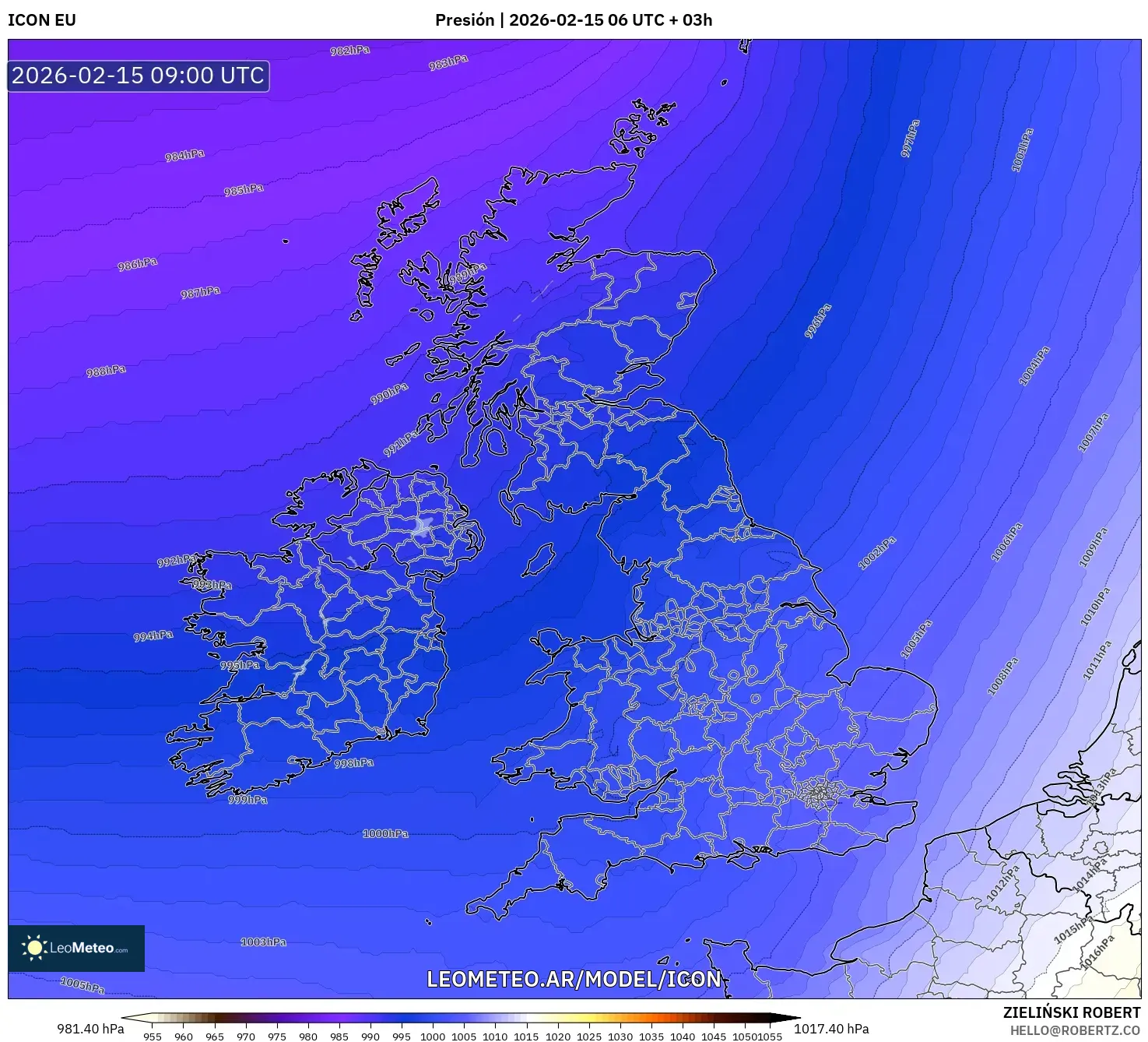 ICON model - Reino Unido, Presión