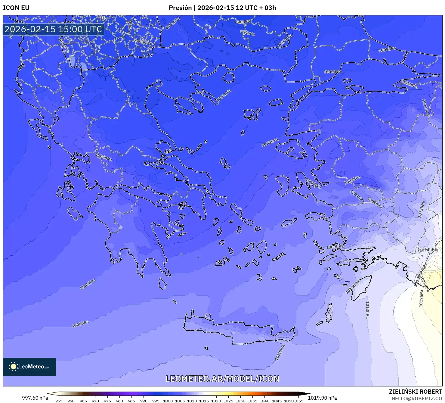 ICON model - Grecia, Presión
