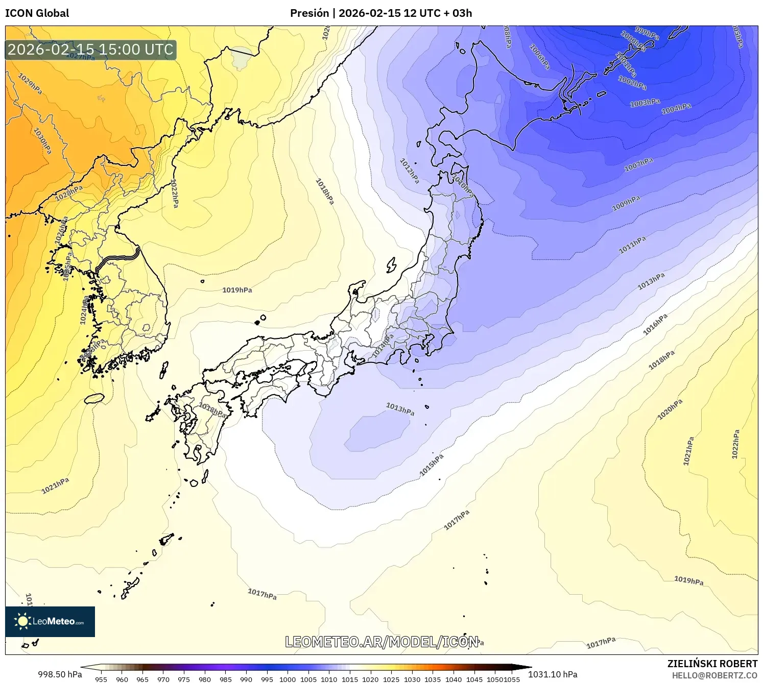 ICON model - Japón, Presión