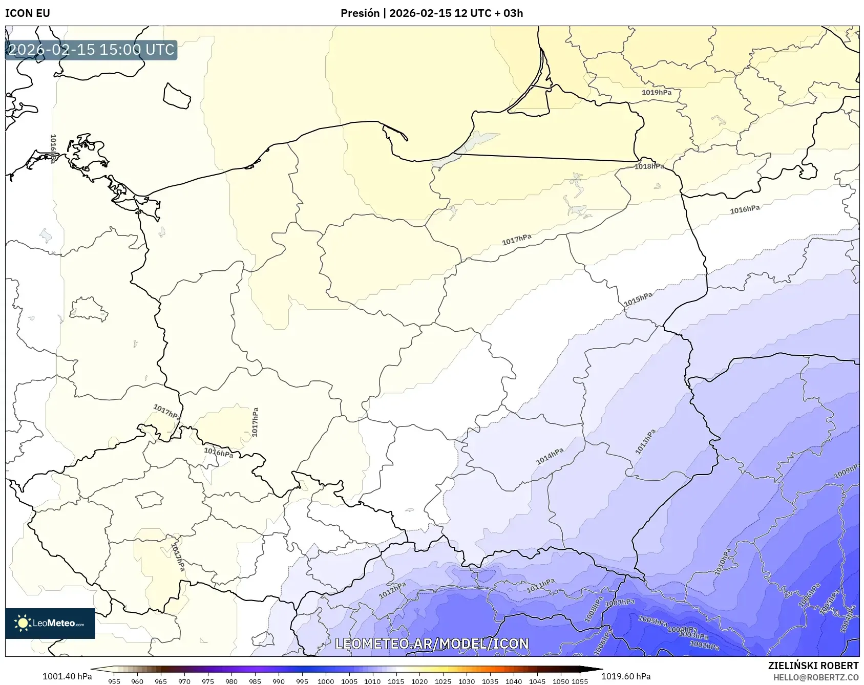 ICON model - Polonia, Presión