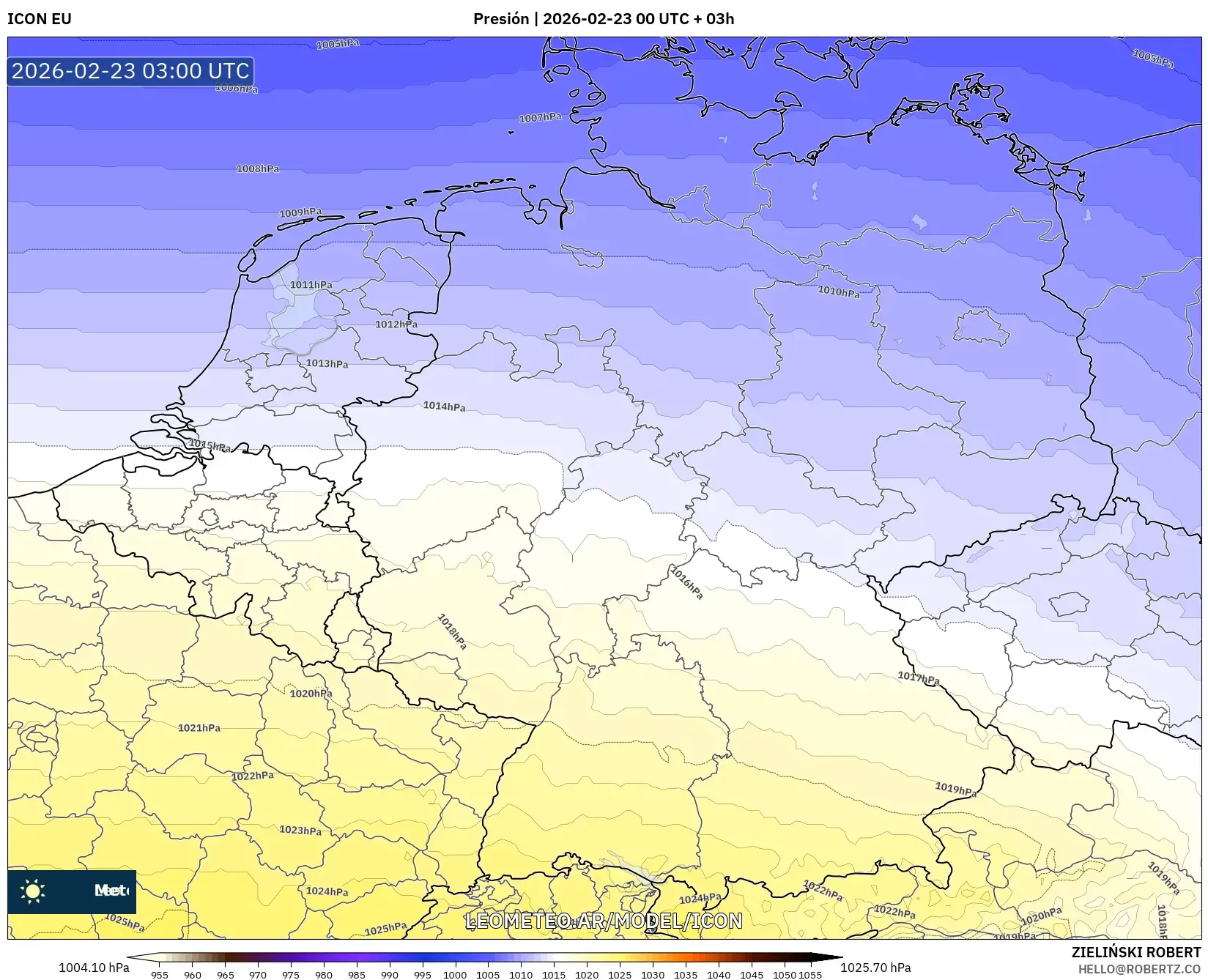 ICON model - Niemcy, Ciśnienie