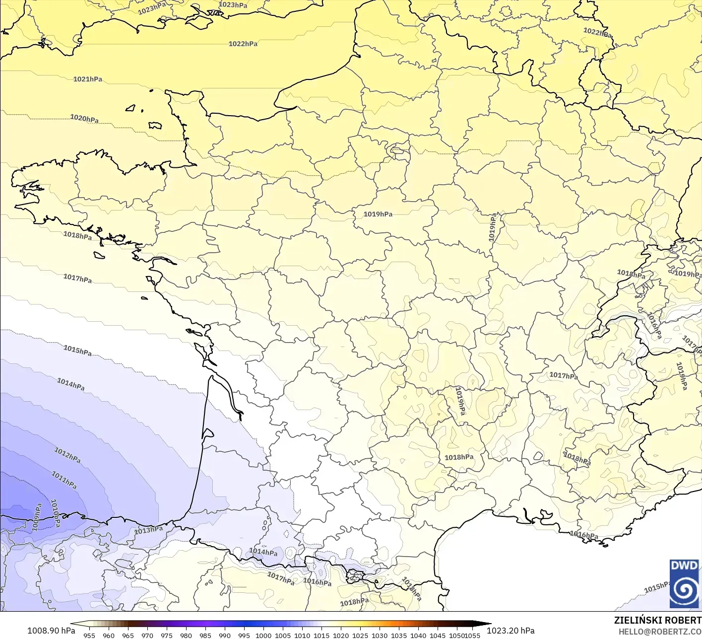 ICON modelo - Francia, Presión