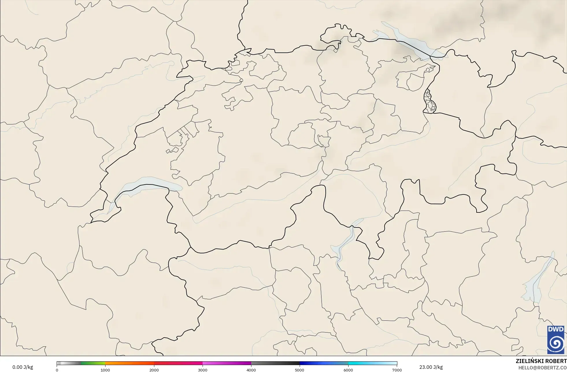 ICON modelo - Suiza, CAPE