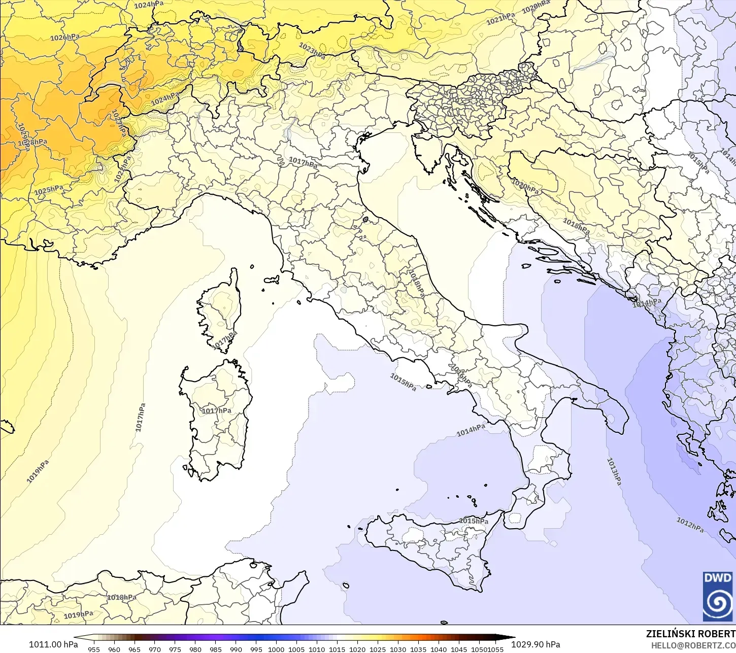 ICON modelo - Italia, Presión