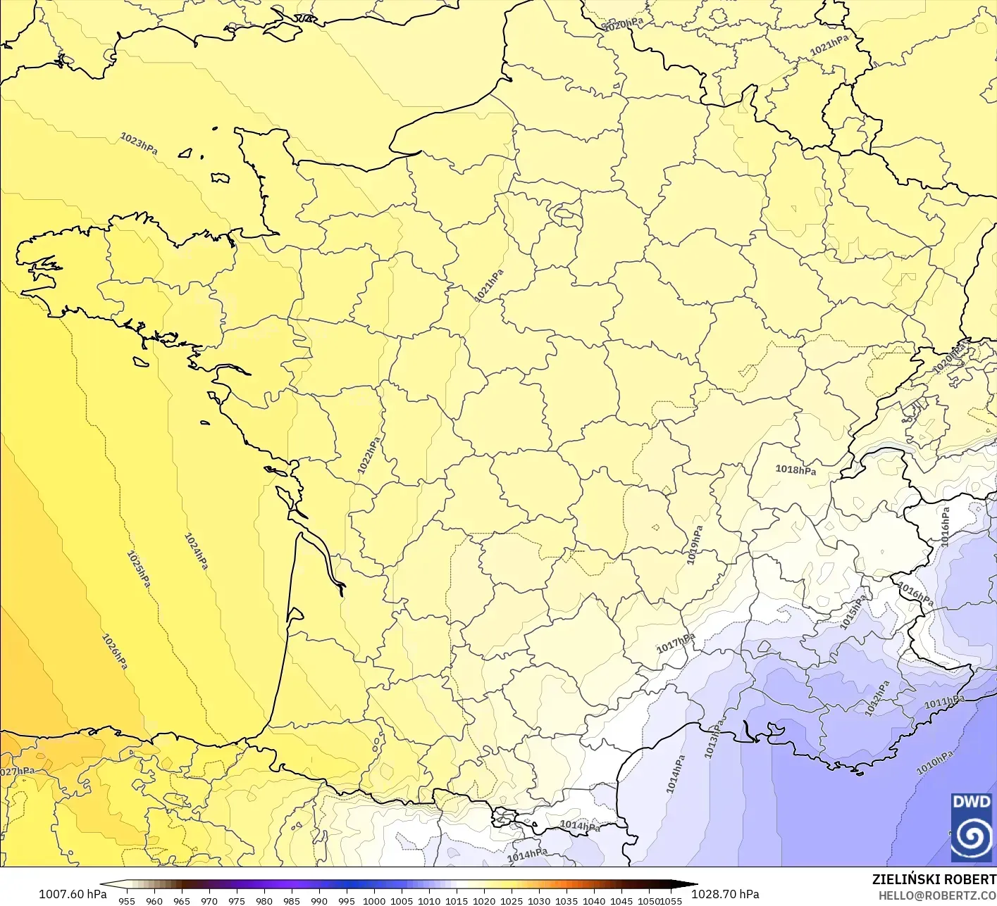ICON modelo - Francia, Presión