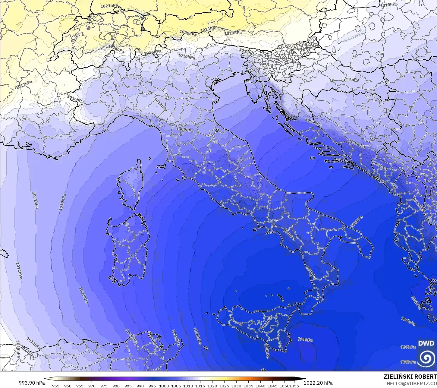 ICON modelo - Italia, Presión