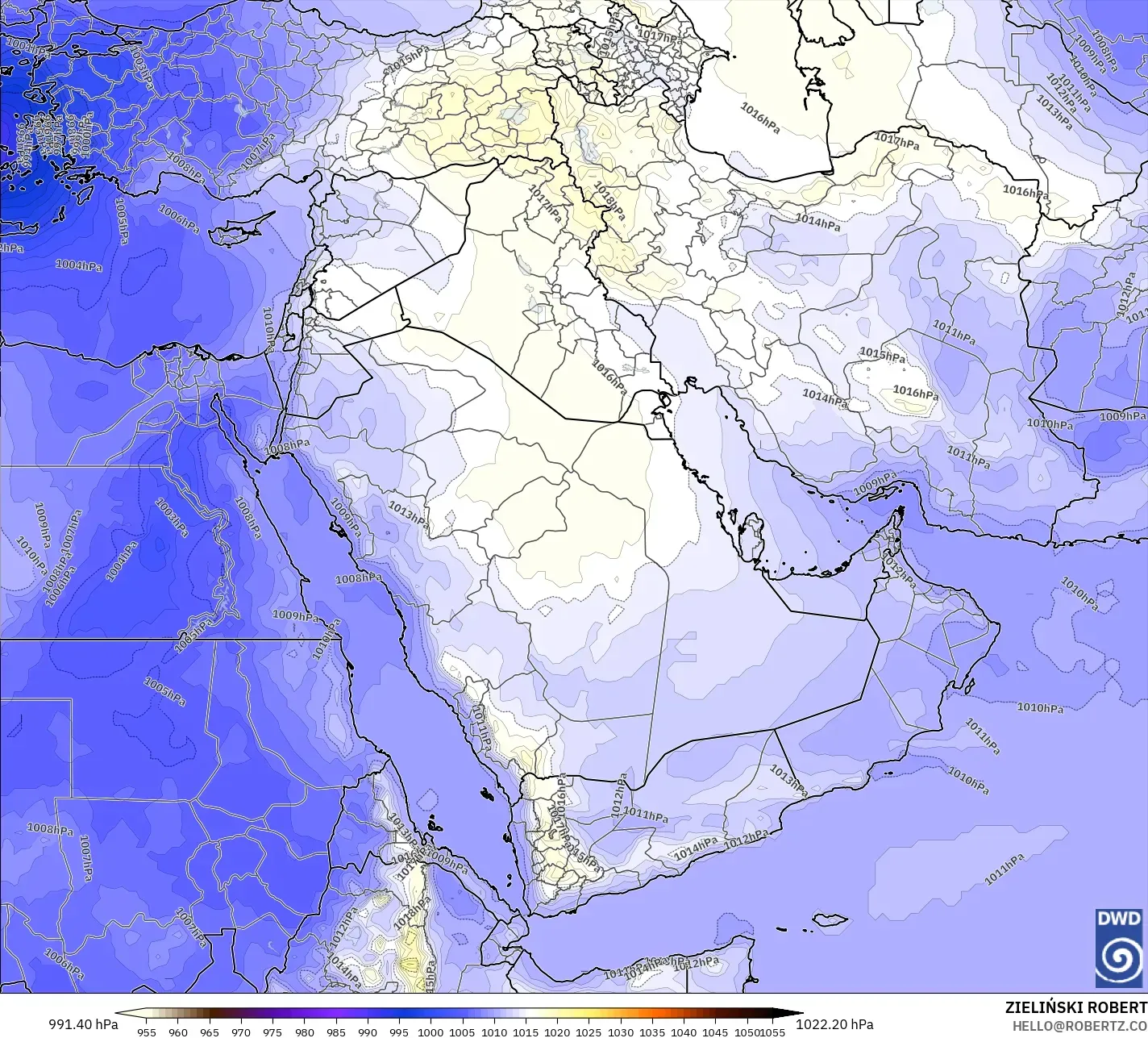 ICON modelo - Oriente Medio, Presión