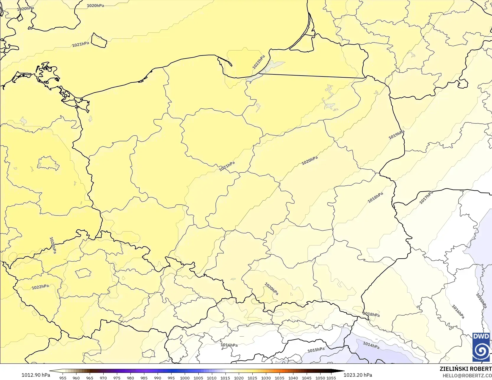 ICON modelo - Polonia, Presión