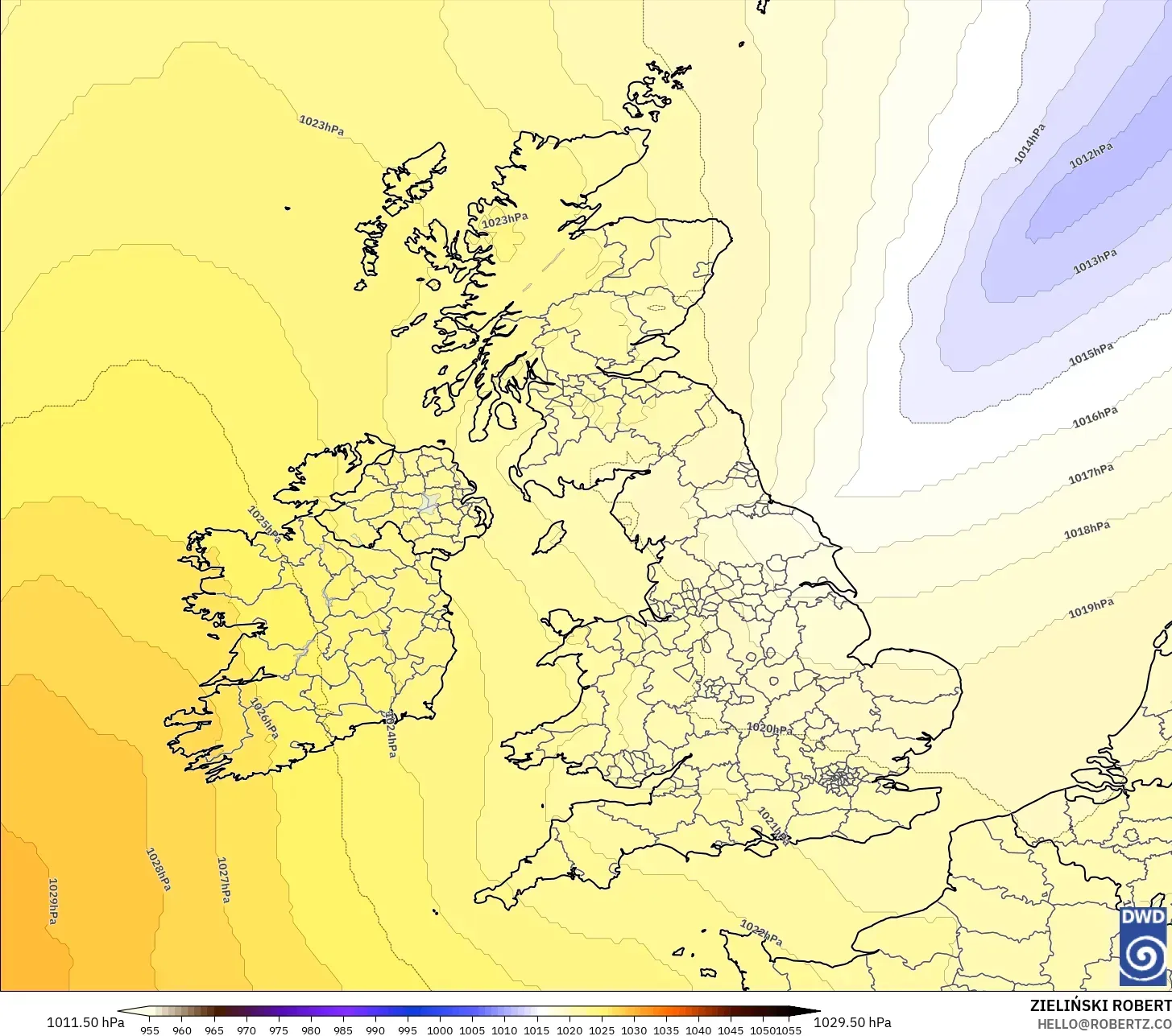 ICON modelo - Reino Unido, Presión
