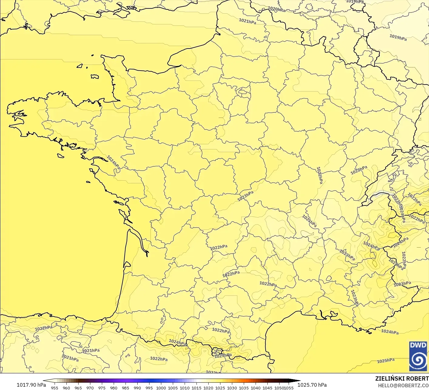 ICON modelo - Francia, Presión