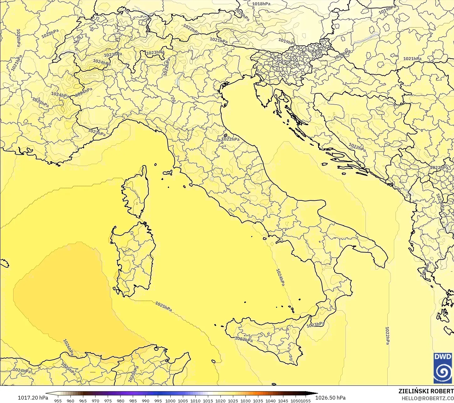 ICON modelo - Italia, Presión