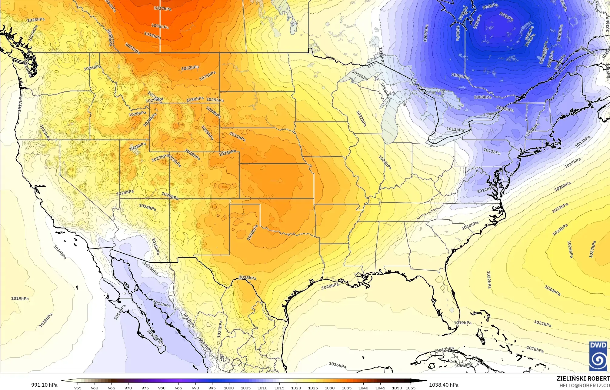 ICON modelo - Estados Unidos, Presión
