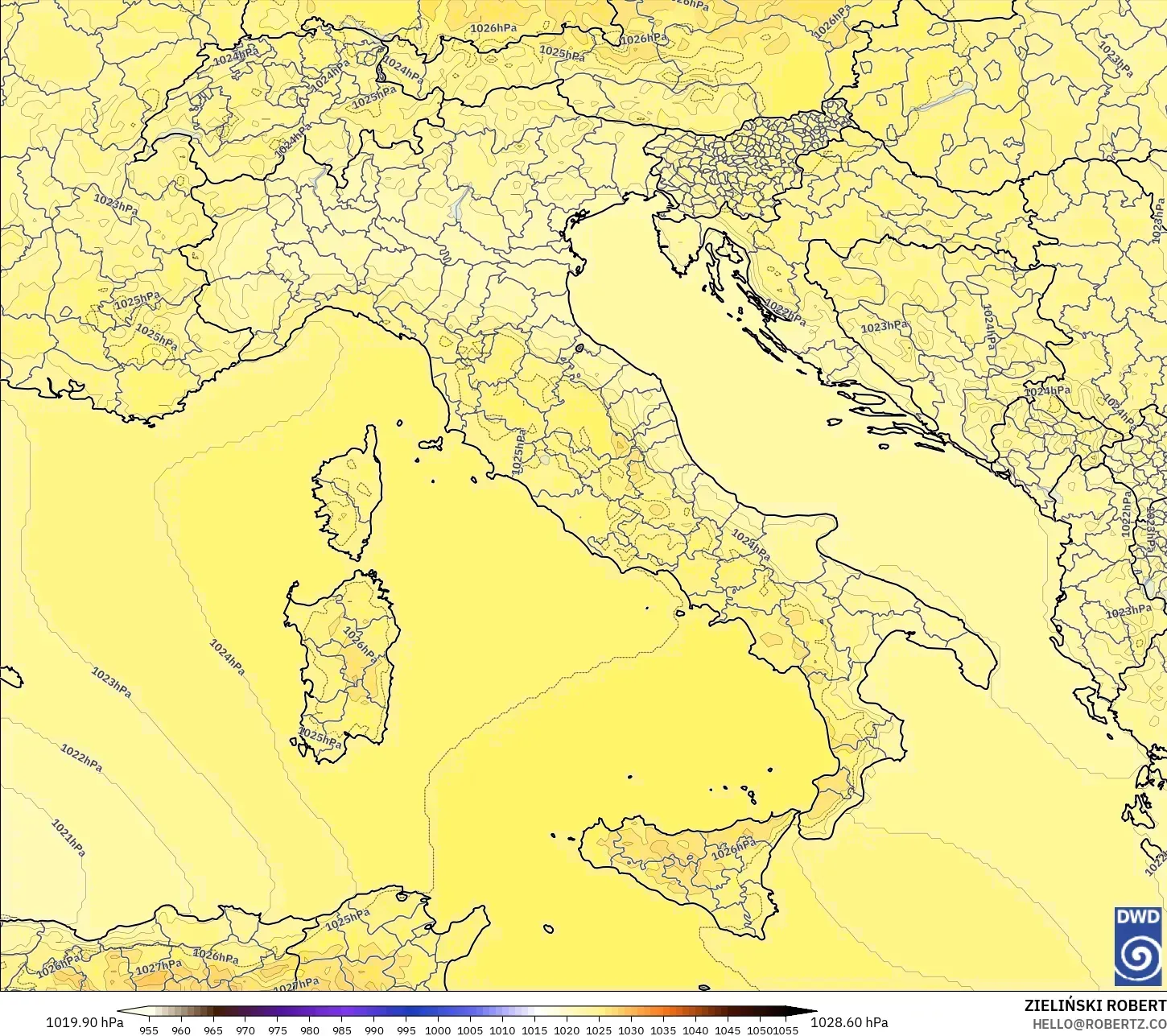 ICON modelo - Italia, Presión