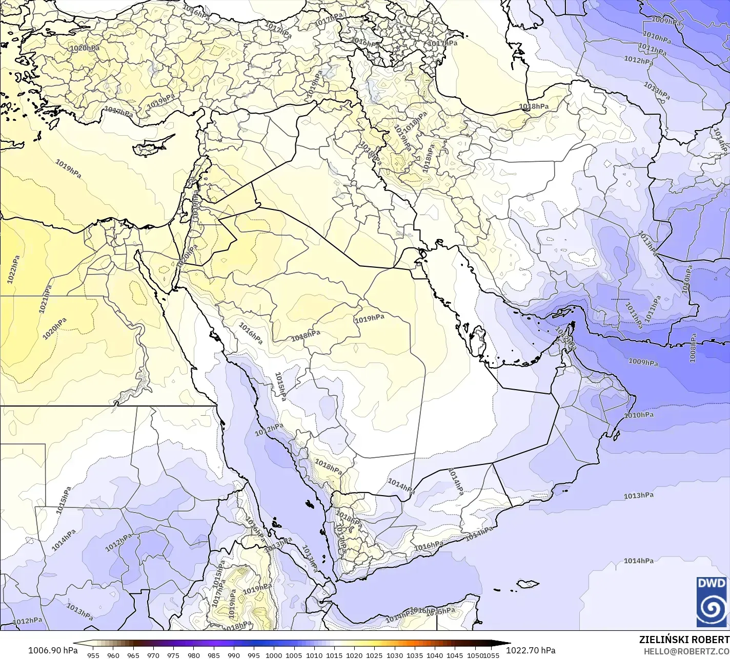 ICON modelo - Oriente Medio, Presión