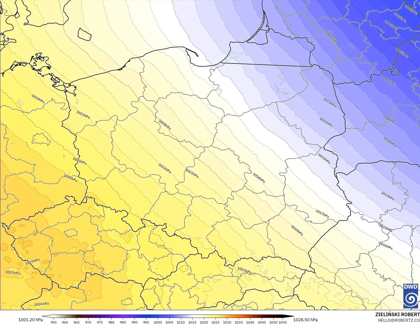 ICON modelo - Polonia, Presión