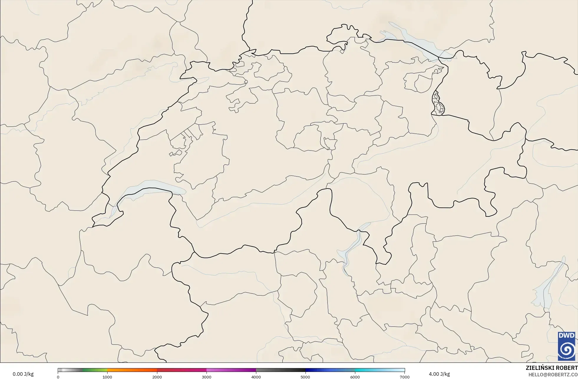 ICON modelo - Suiza, CAPE