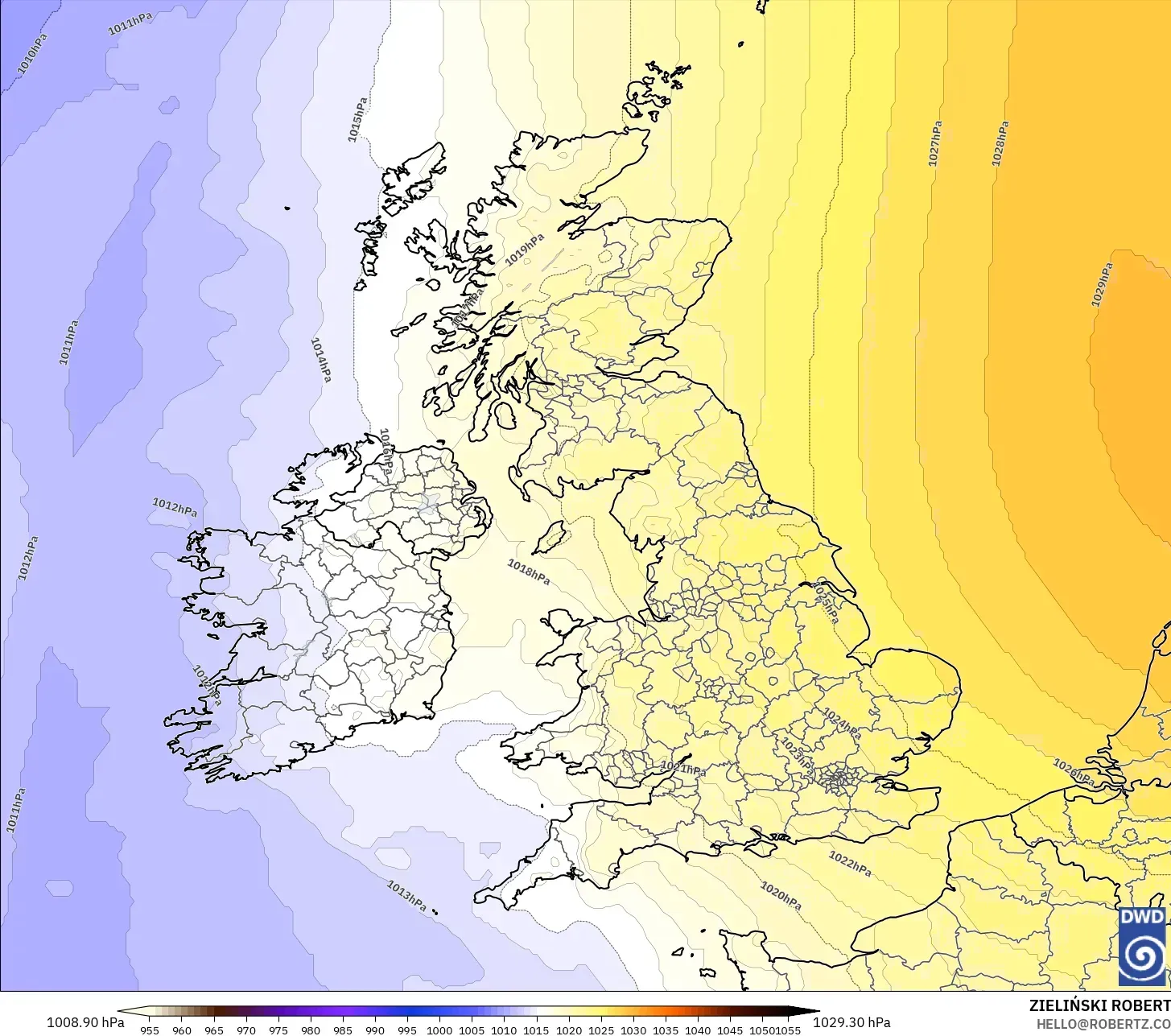 ICON modelo - Reino Unido, Presión