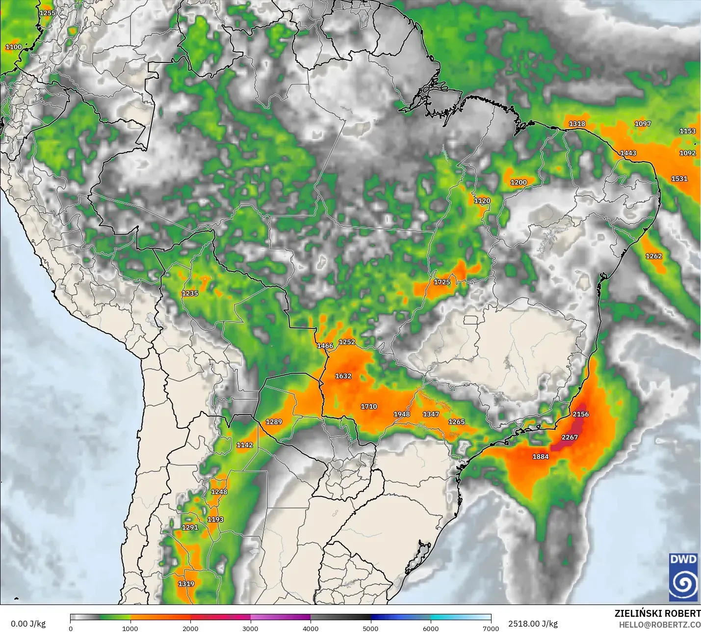 ICON modelo - Brasil, CAPE