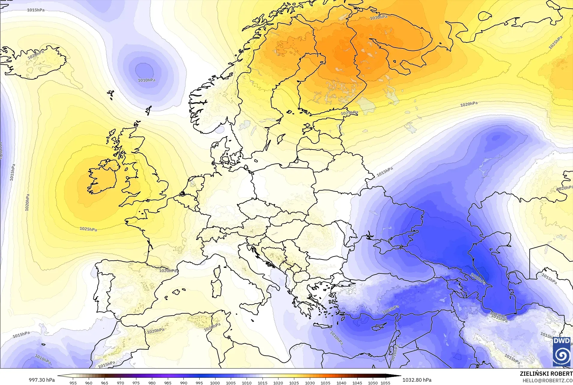 ICON modelo - Europa, Presión