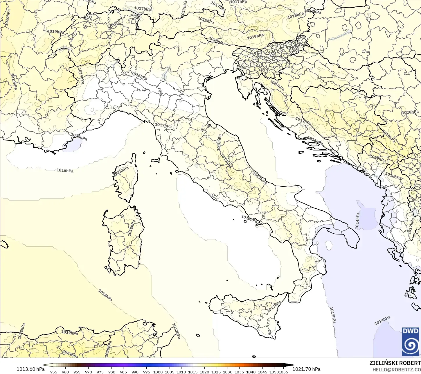 ICON modelo - Italia, Presión