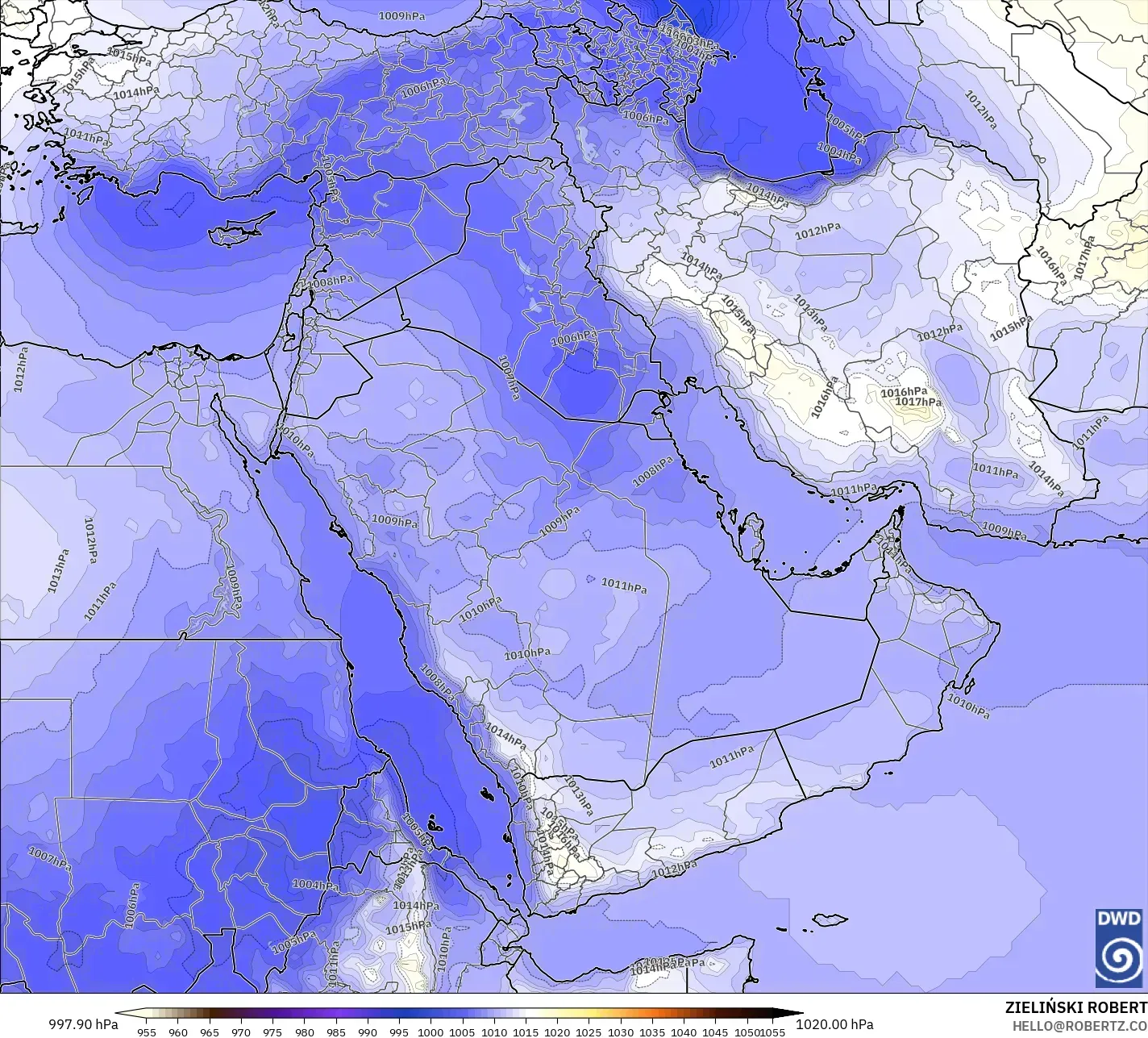 ICON modelo - Oriente Medio, Presión