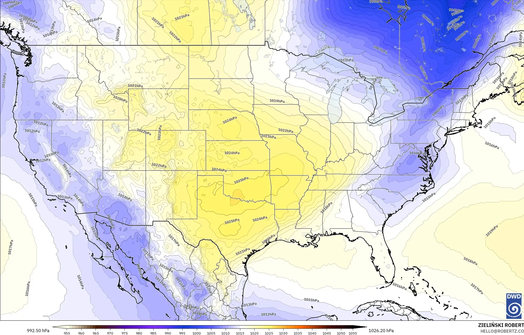 ICON modelo - Estados Unidos, Presión