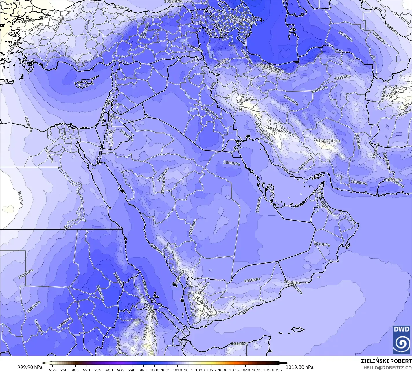 ICON modelo - Oriente Medio, Presión