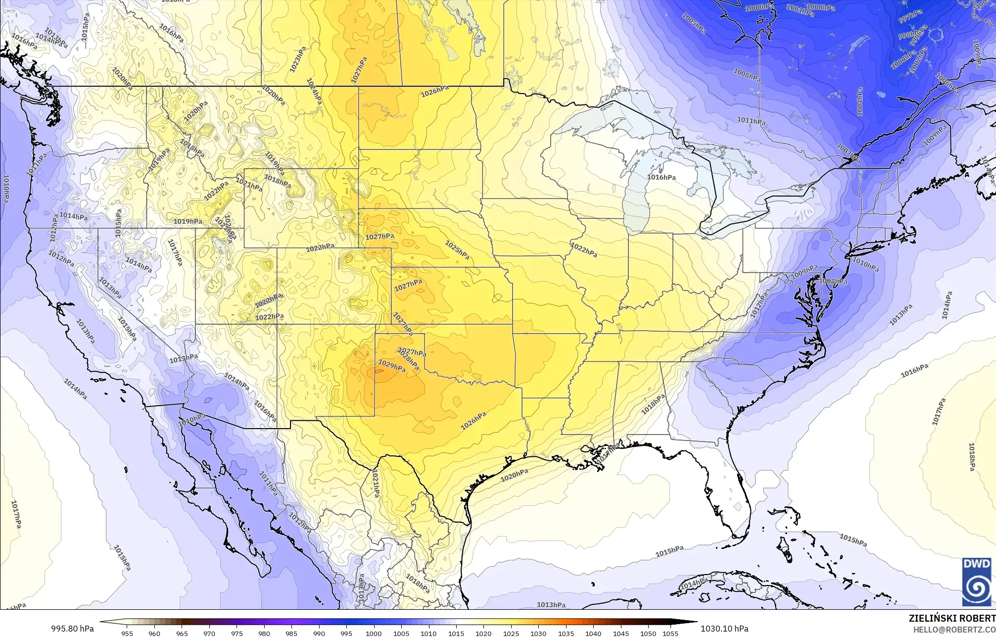 ICON modelo - Estados Unidos, Presión