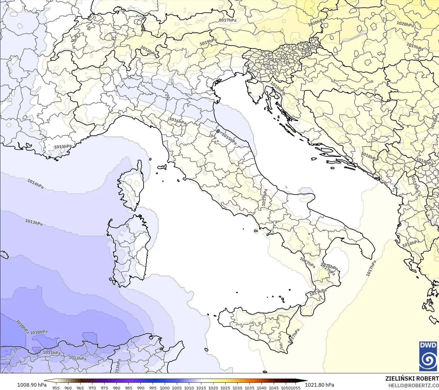 ICON modelo - Italia, Presión