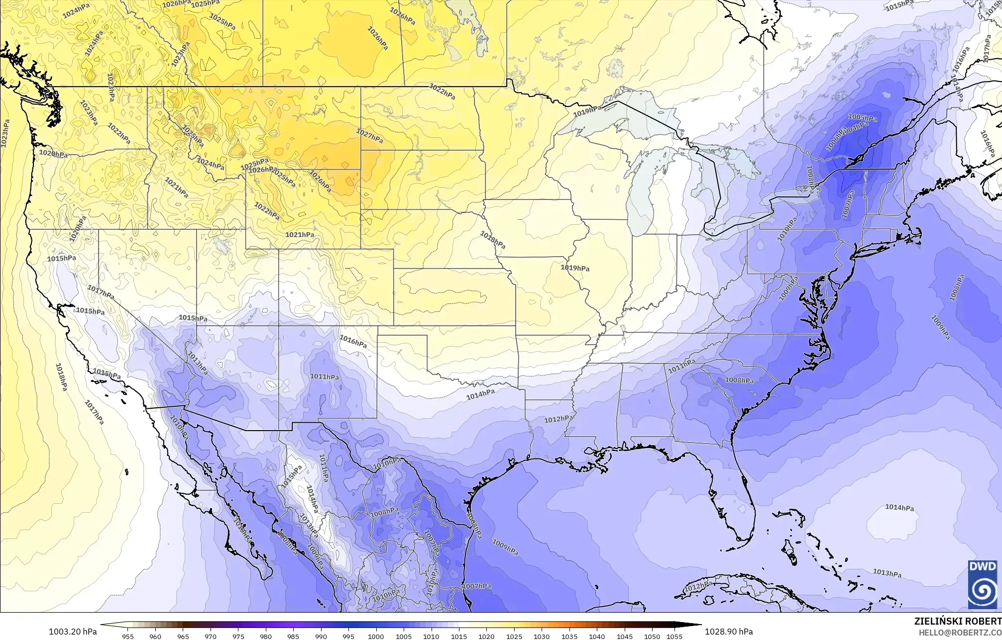 ICON modelo - Estados Unidos, Presión