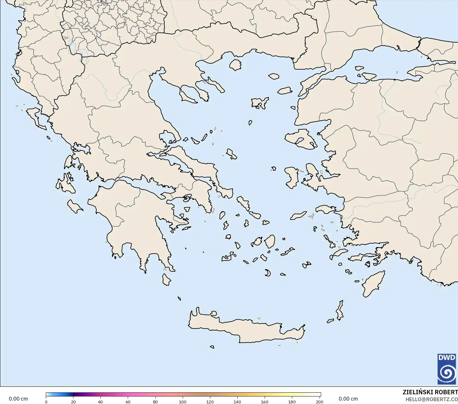 ICON modelo - Grecia, Profundidad de nieve