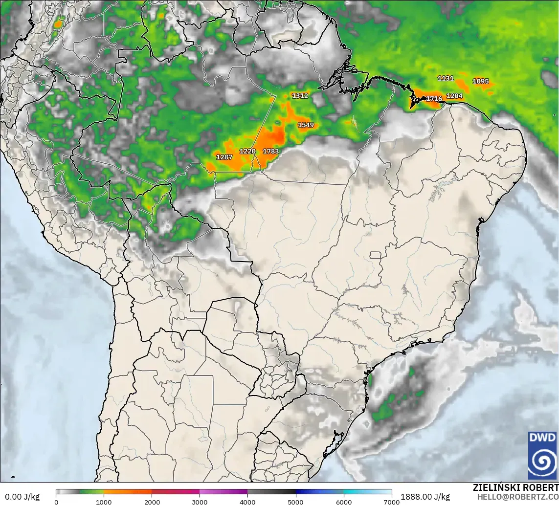 ICON modelo - Brasil, CAPE