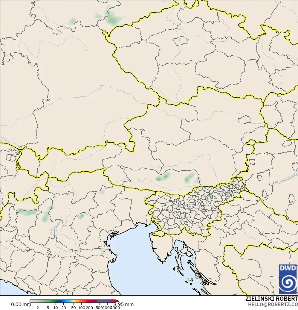 ICON modelo - Austria, Acumulación de precipitación
