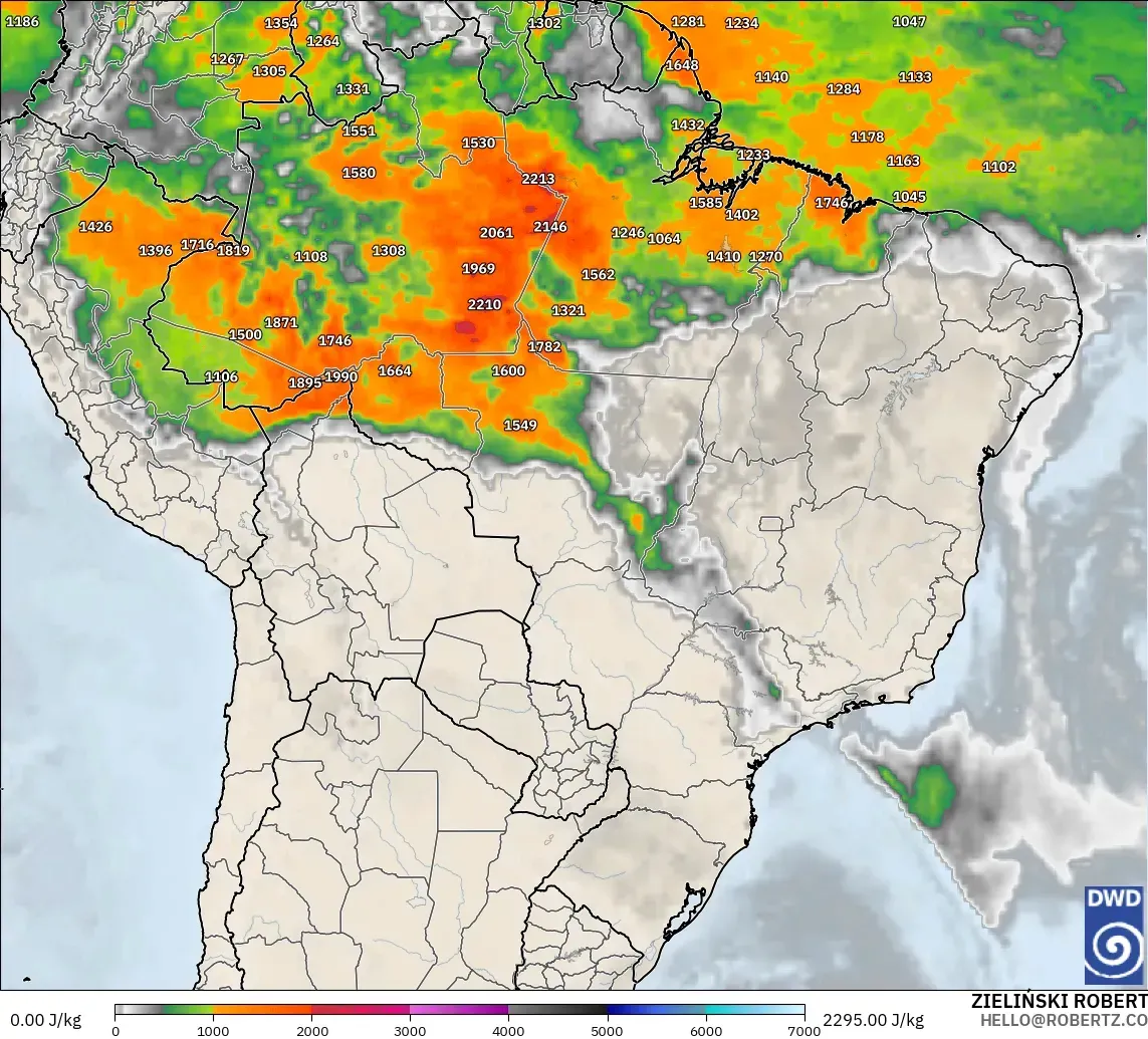 ICON modelo - Brasil, CAPE