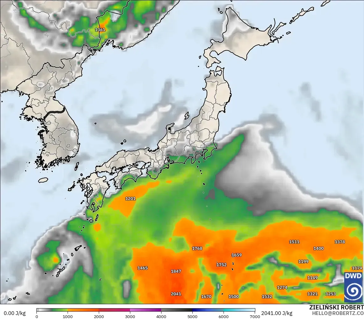 ICON modelo - Japón, CAPE