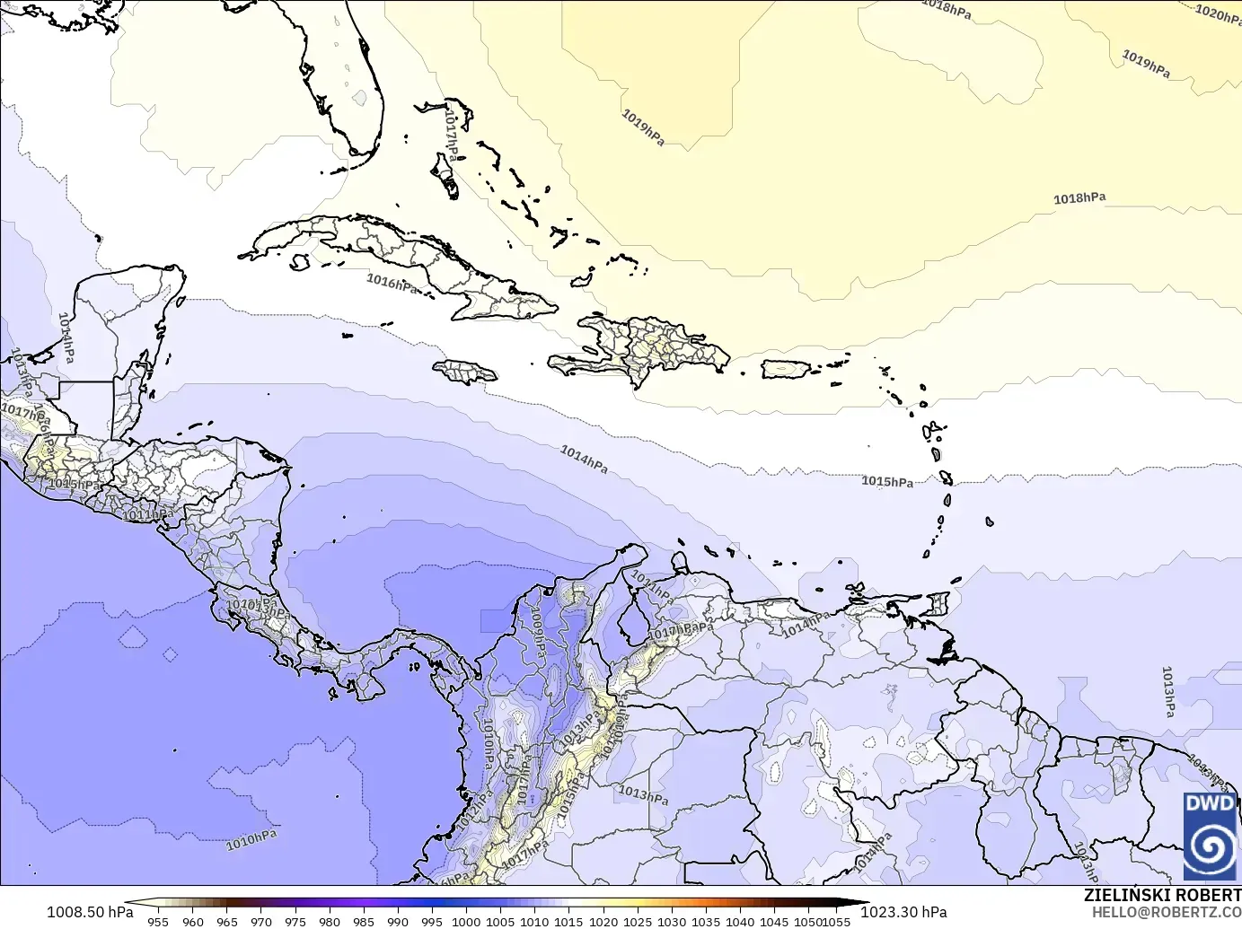 ICON modelo - Caribe, Presión