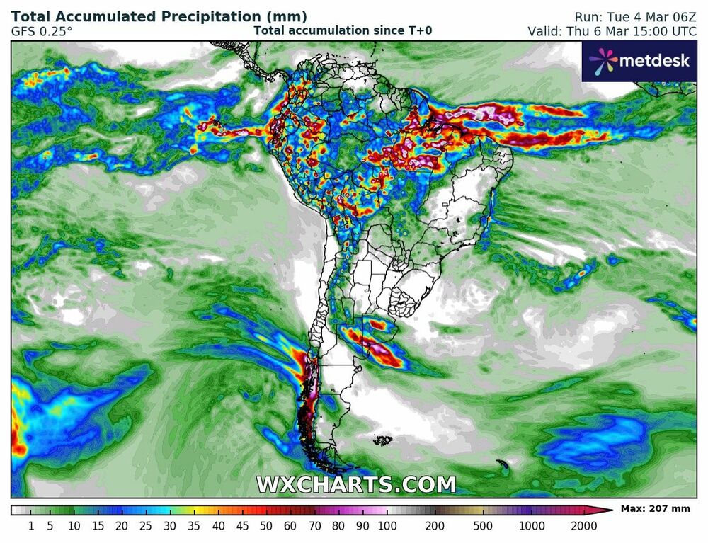 Mapa de Precipitación Acumulada en 24 Horas – 5 de Marzo 2025